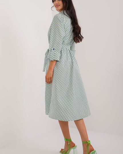 Robe chemise évasée imprimée