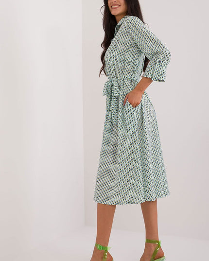 Robe chemise évasée imprimée