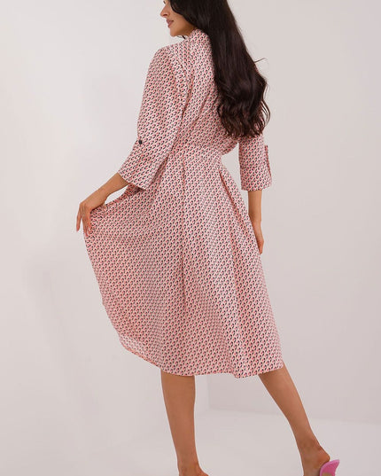 Robe chemise évasée imprimée