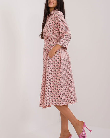 Robe chemise évasée imprimée