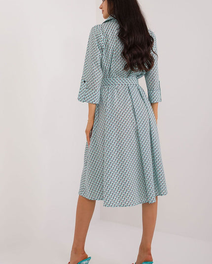 Robe chemise évasée imprimée