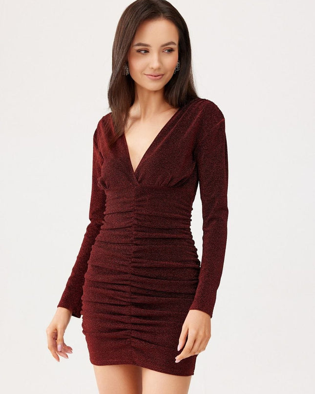 Robe mini ajustée lurex