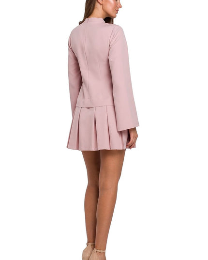 Robe noire col montant courte