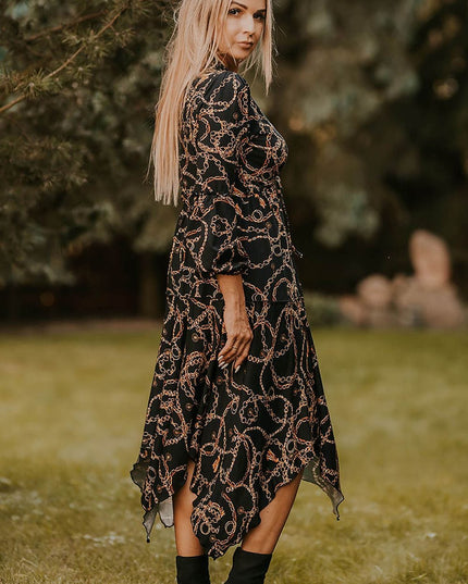 Robe noire ample élégante