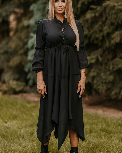 Robe noire ample élégante