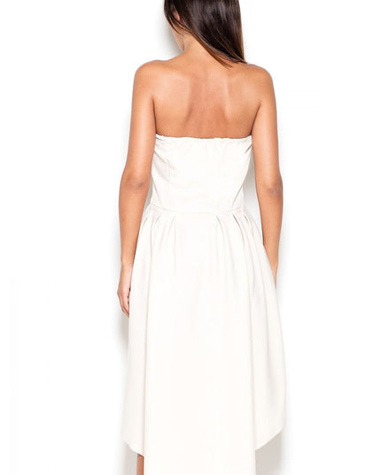 Robe asymétrique sans bretelles