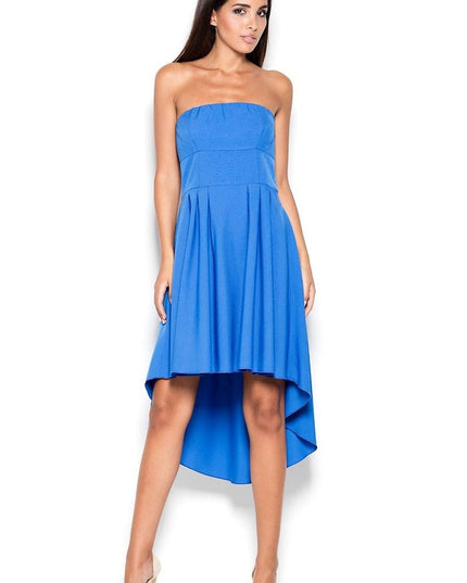 Robe asymétrique sans bretelles