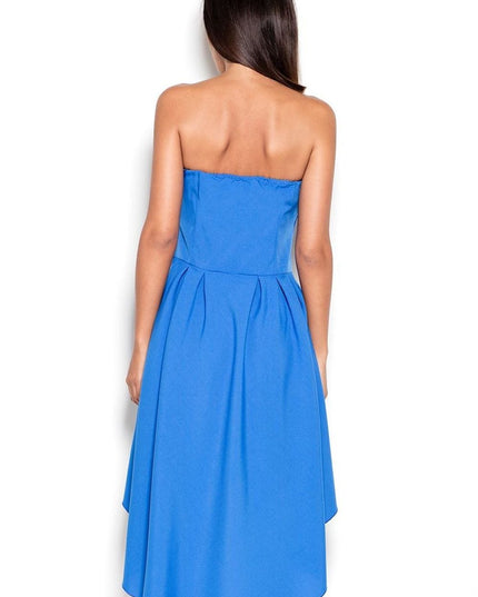 Robe asymétrique sans bretelles