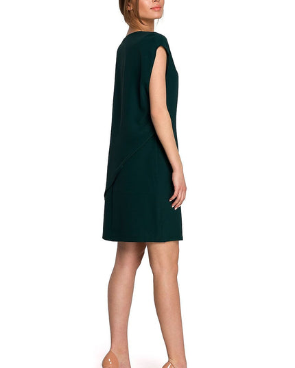 Robe rose asymétrique élégante