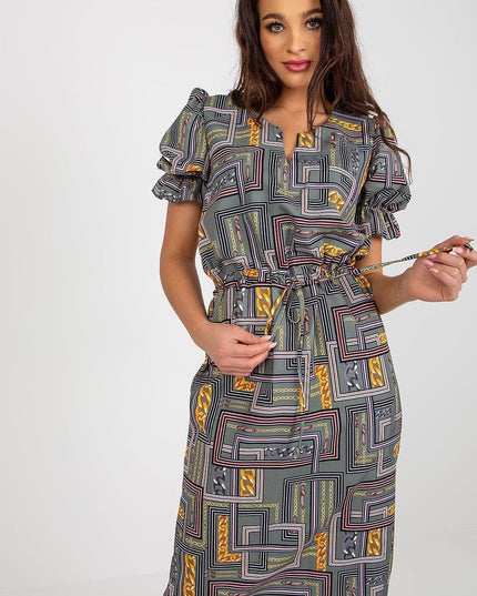 Robe manches courtes à rayures