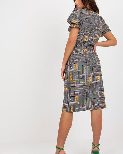 Robe manches courtes à rayures