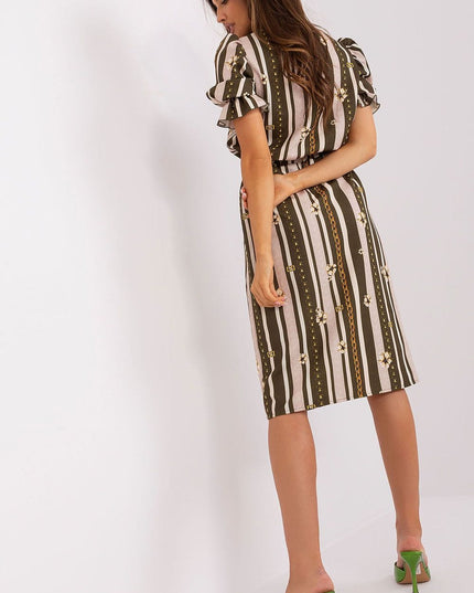 Robe manches courtes à rayures