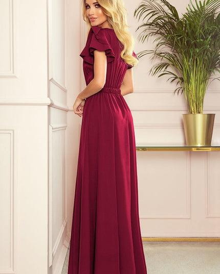 Robe longue rouge élégante