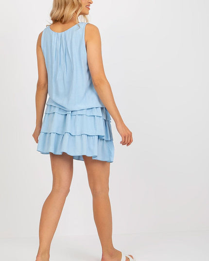 Robe orange à volants