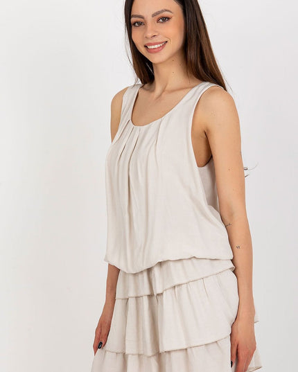 Robe orange à volants
