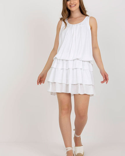 Robe orange à volants