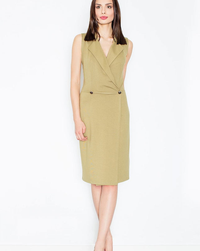 Robe enveloppe sans manches