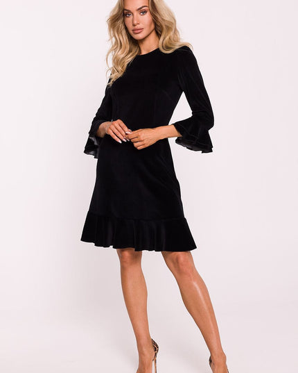 Robe rouge en velours élégante