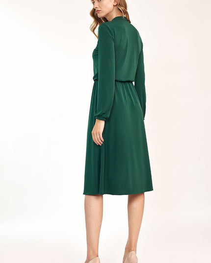 Robe midi verte élégante
