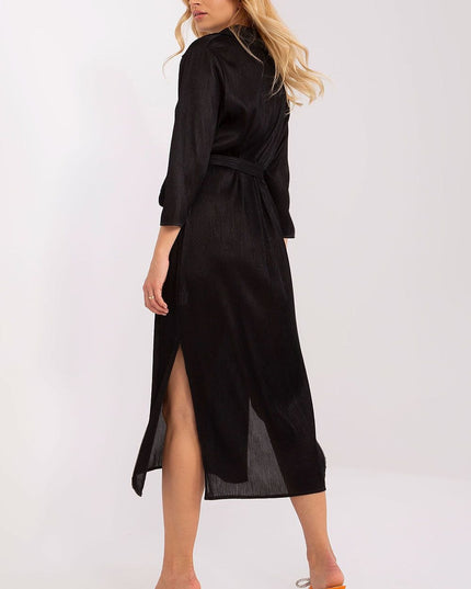 Robe en tissu côtelé verte