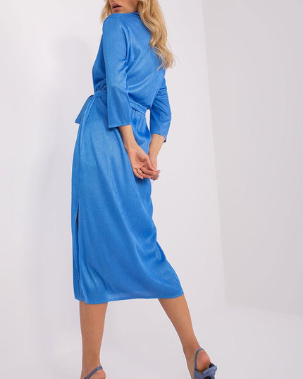 Robe en tissu côtelé verte