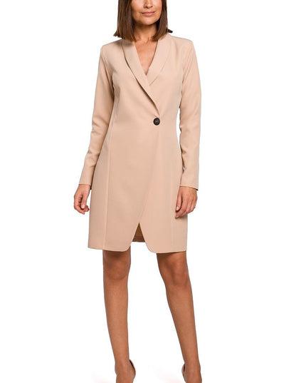 Robe veste minimaliste blanche