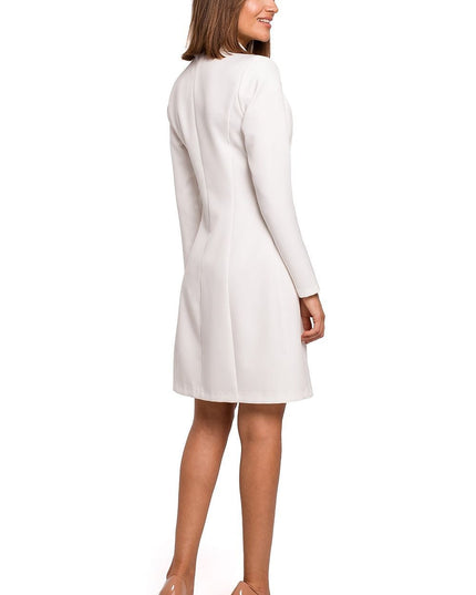 Robe veste minimaliste blanche