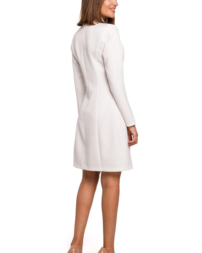 Robe veste minimaliste blanche