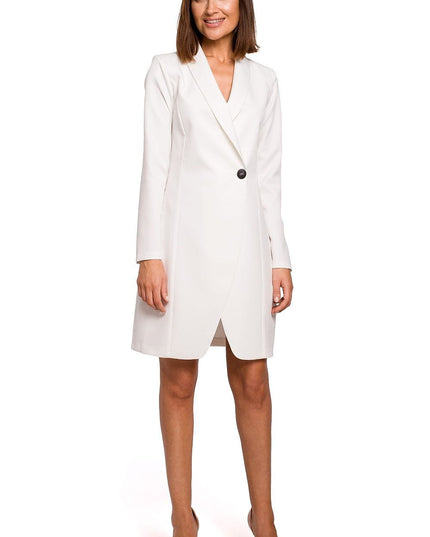 Robe veste minimaliste blanche