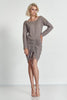 Mini robe drapée ajustable