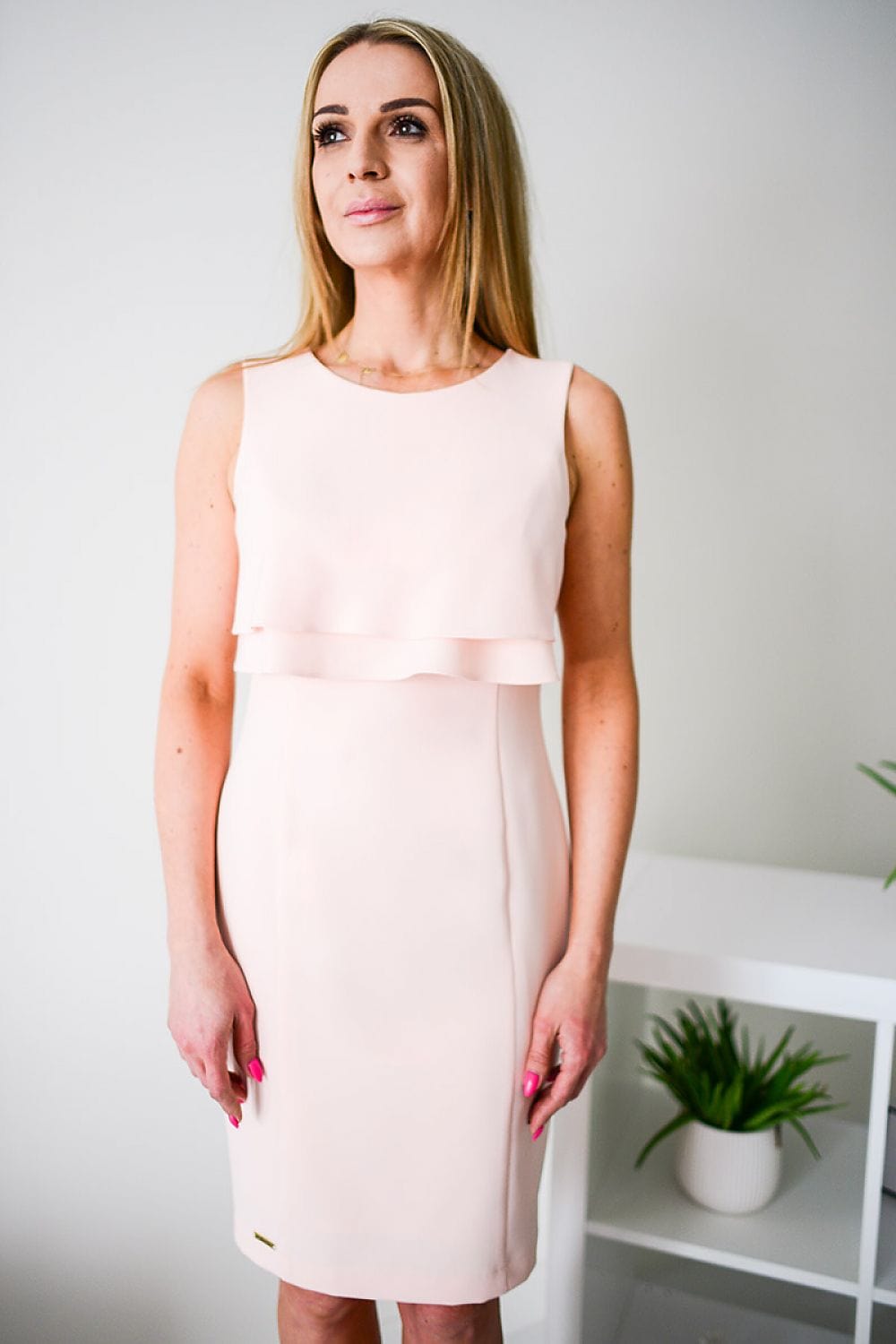 Robe ajustée décolleté dos