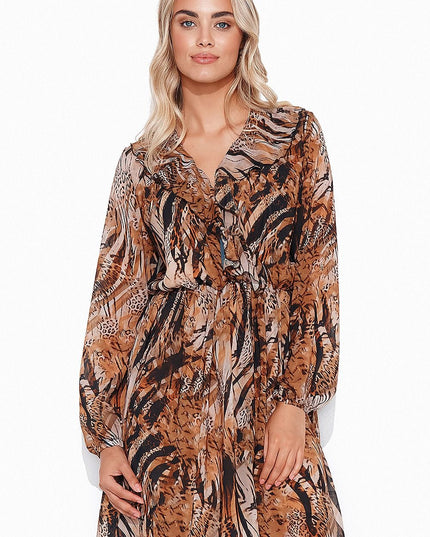 Robe fluide imprimé animal