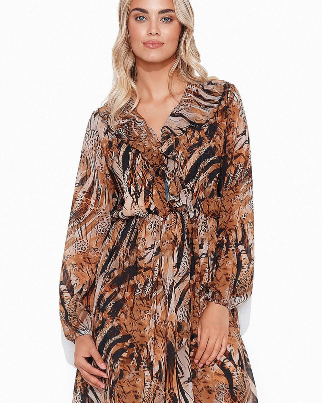 Robe fluide imprimé animal