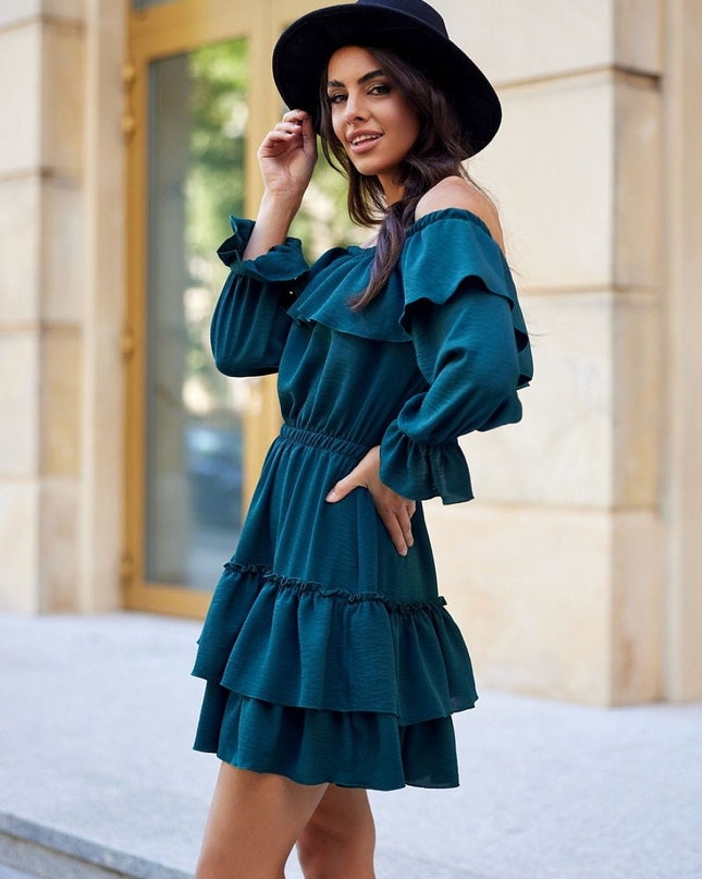 Robe espagnole mini à volants