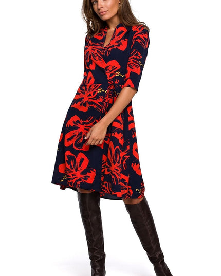 Robe imprimé enveloppe moderne
