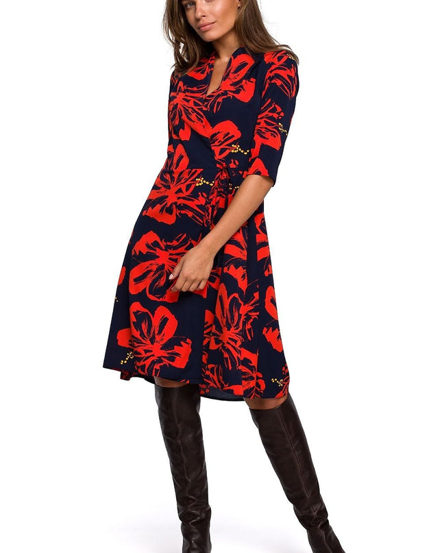 Robe imprimé enveloppe moderne