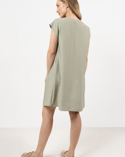 Robe légère col avec lien