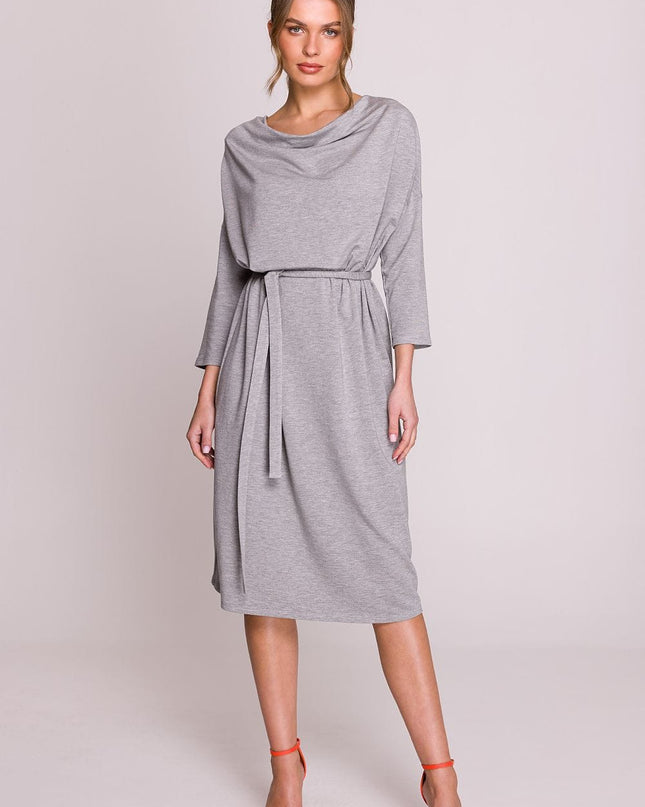 Robe oversize élégante gris clair
