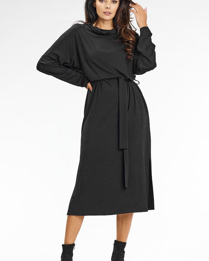 Robe kimono midi verte