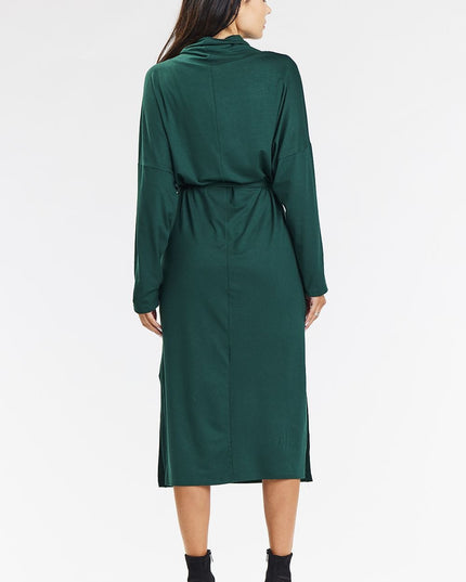Robe kimono midi verte
