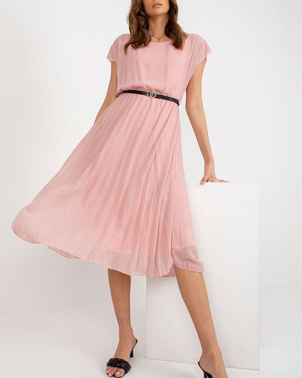 Robe de soirée plissée blanche