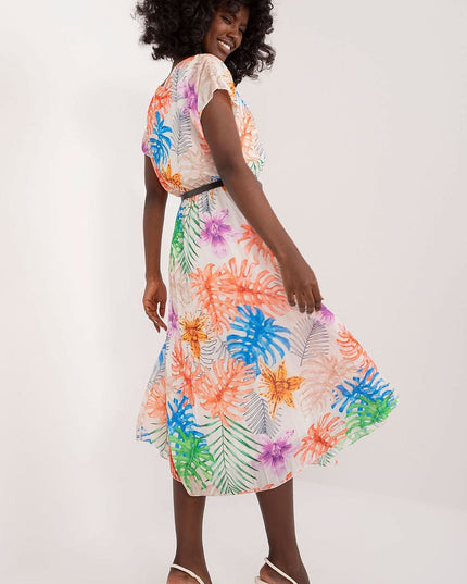 Robe de soirée plissée blanche