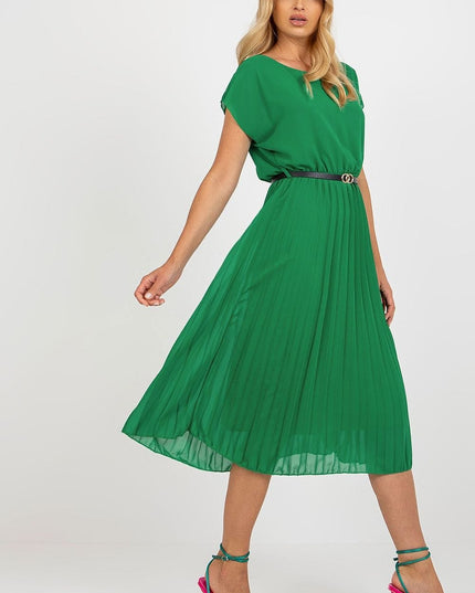 Robe de soirée plissée blanche