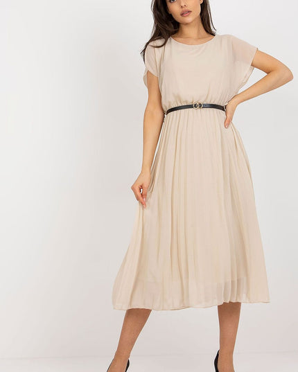 Robe de soirée plissée blanche