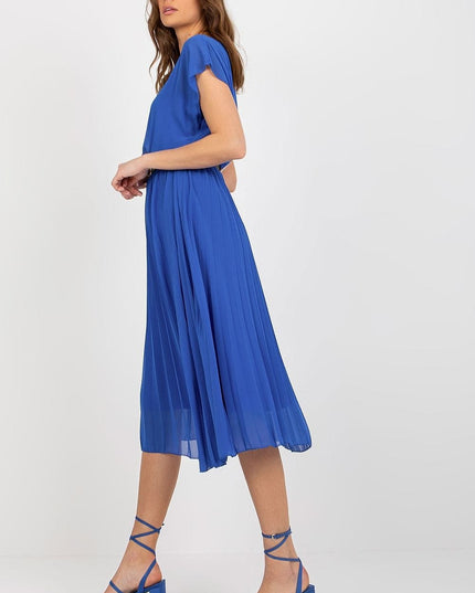 Robe de soirée plissée blanche