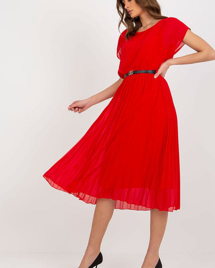 Robe de soirée plissée blanche