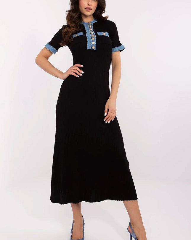 Robe midi en tricot blanc