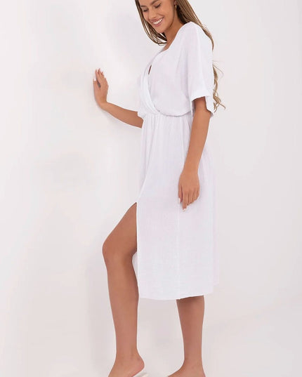 Robe d'été en coton blanc