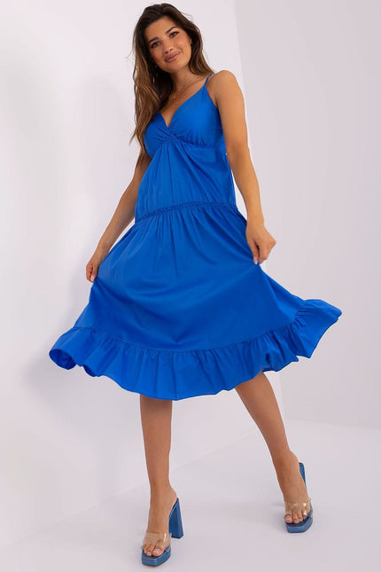 Robe d'été fluide bleue