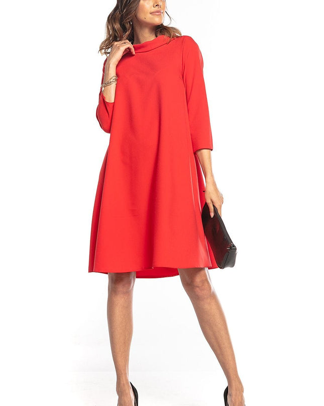 Robe midi trapèze élégante